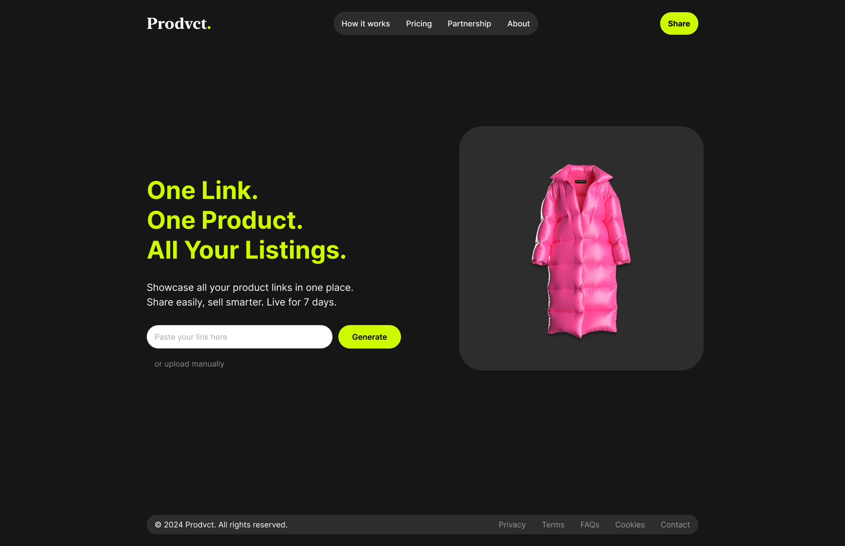 Product design showcase